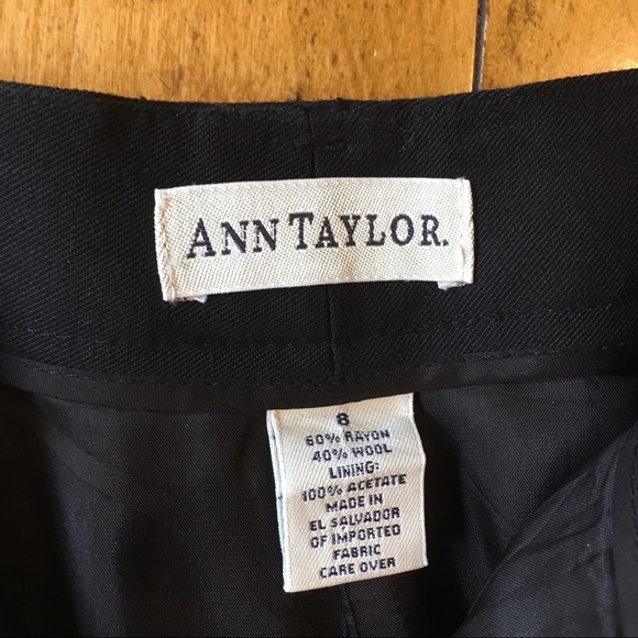 Ann Taylor Trouser Wool Blend - Picture 3 of 7